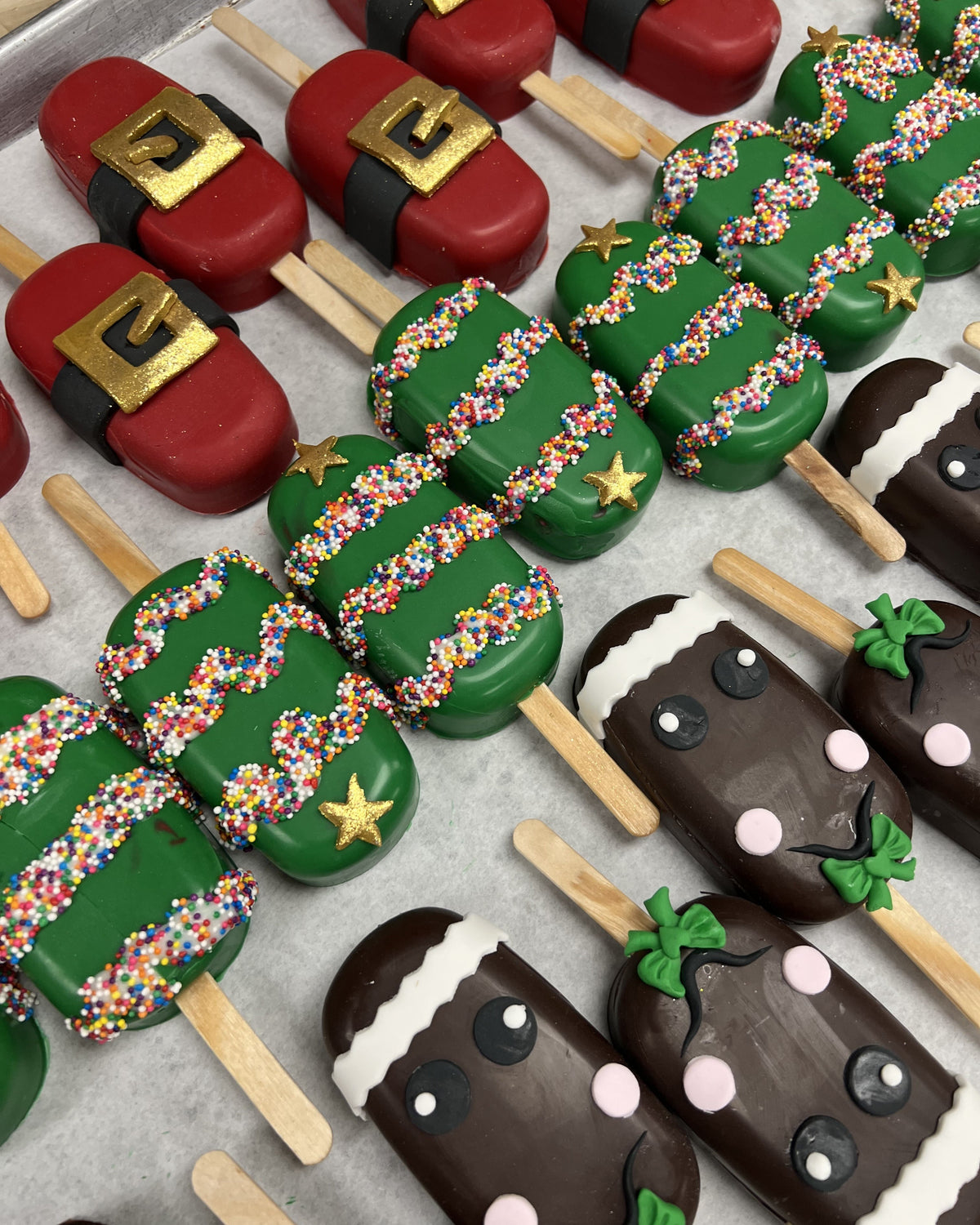 Christmas Cake Popsicles