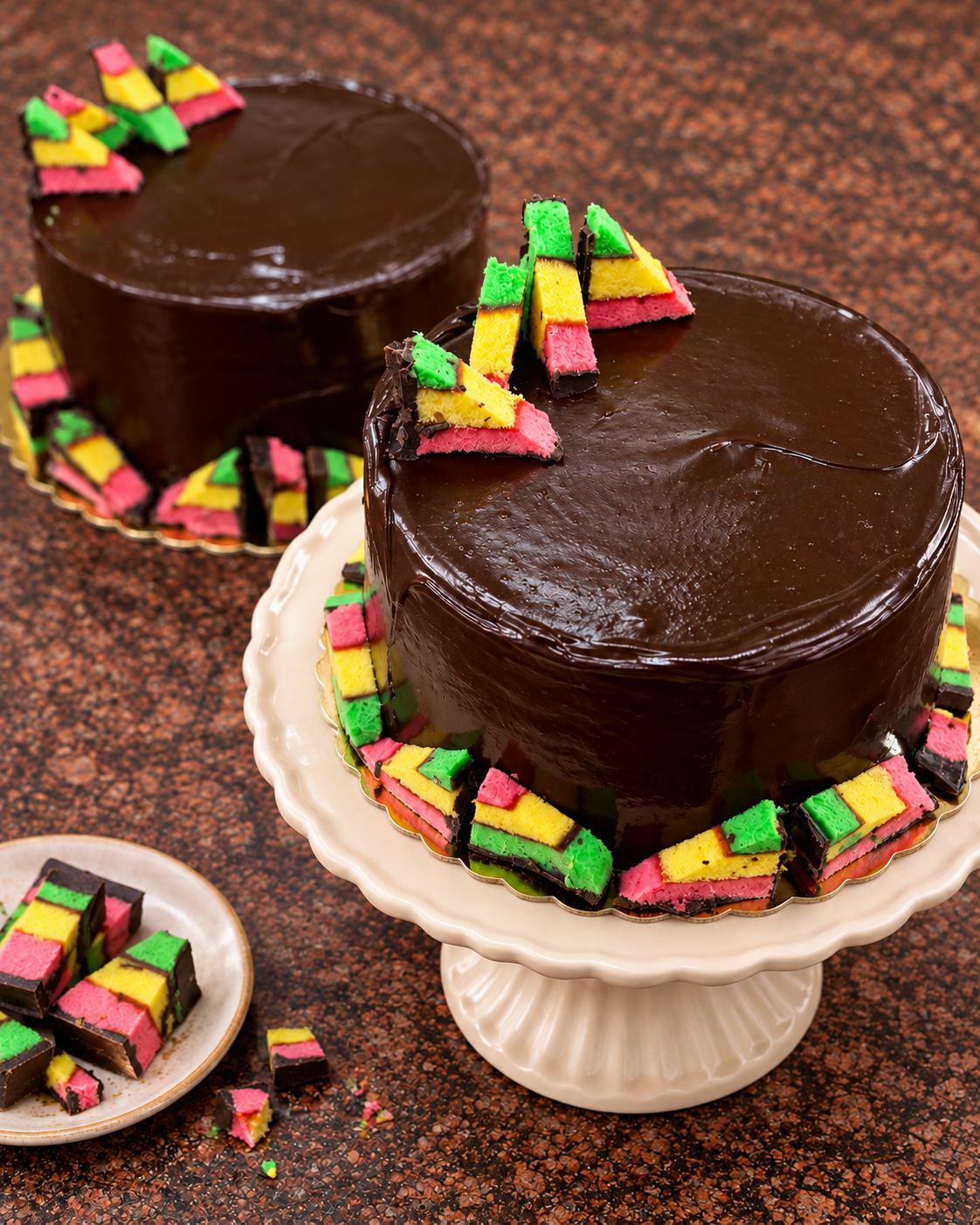 Rainbow Layer Cookie Cake
