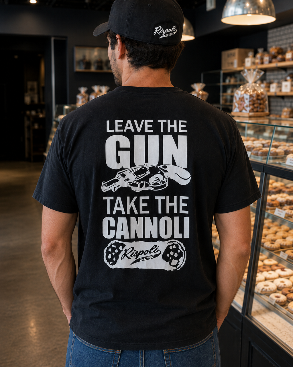 Leave the Gun, Take the Cannoli Black T-Shirt