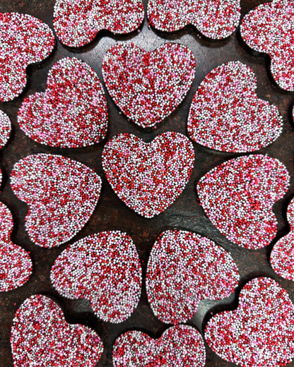 Chocolate Heart Nonpareils