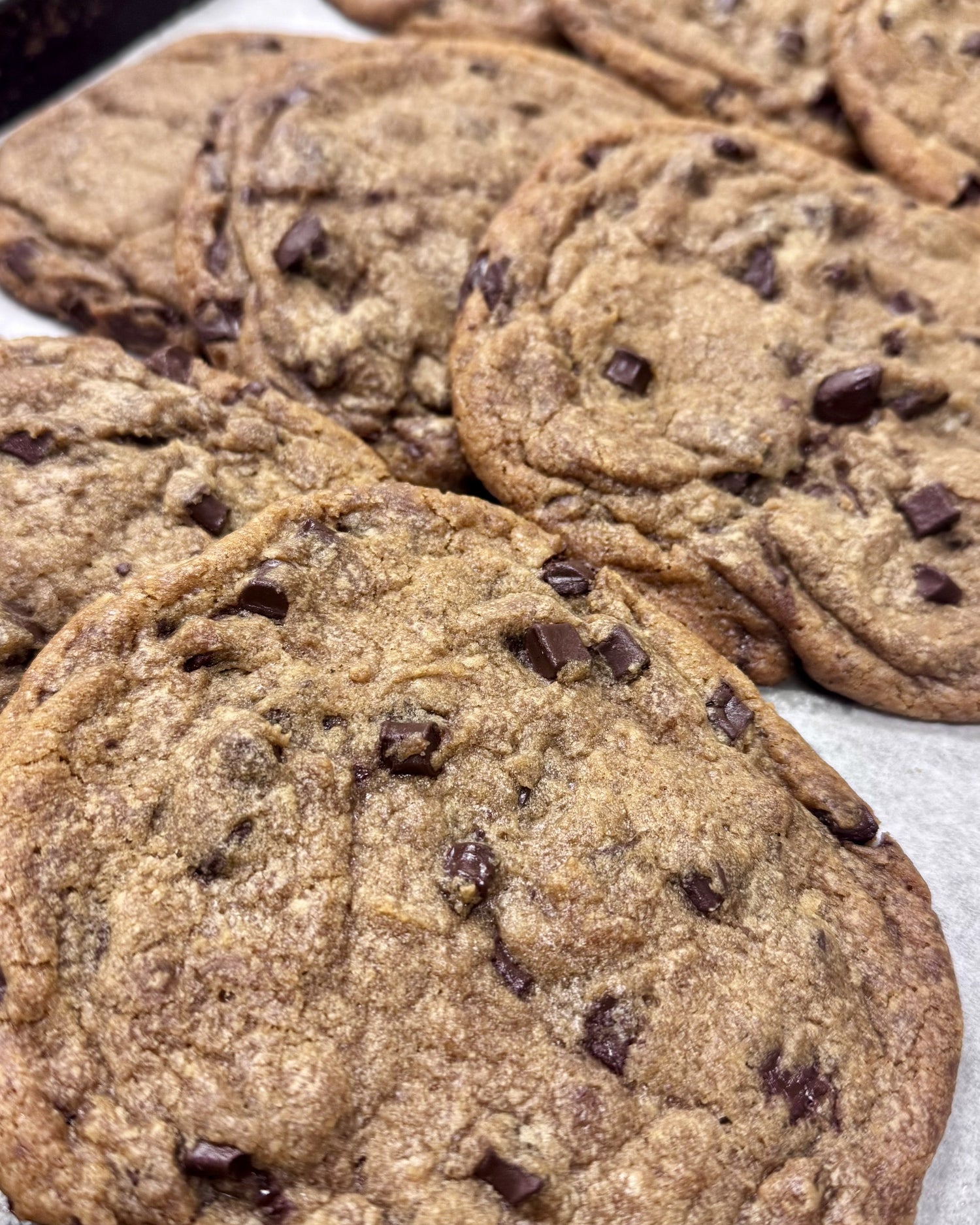 Oversized Chocolate Chip Cookies