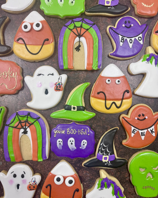 Halloween royal icing cookies